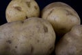 Four potatoes Royalty Free Stock Photo