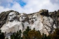 Four Presidents of Mt. Rushmore looking out at their country