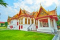 Four Princess Pavilion of Wat Benchamabophit Dusitvanaram Marble Temple, Bangkok, Thailand Royalty Free Stock Photo