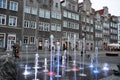 Four Quarters Fountain (Fontanna Czterech Kwartalow) in Gdansk, Poland Royalty Free Stock Photo