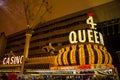 Four Queens Casino in Fremont Street, Las Vegas Royalty Free Stock Photo