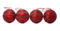 Four red balls Royalty Free Stock Photo