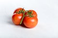 Four red fresh juicy tomatoes Royalty Free Stock Photo