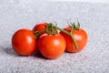 Four red fresh juicy tomatoes Royalty Free Stock Photo