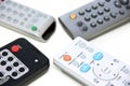 Four remotes Royalty Free Stock Photo