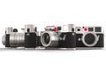 Four retro style photo cameras