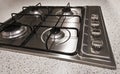 Four ring gas hob Royalty Free Stock Photo