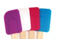 Four rubber spatulas