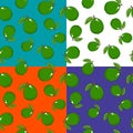 Four Seamless Pattern with Lime