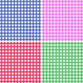 Four Seamless Polka Dot Backgrounds