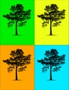 Four seasons illustration Royalty Free Stock Photo