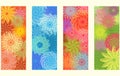 Four seasons banners, vector Royalty Free Stock Photo