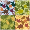 Four Seasons Leaf Pattern Royalty Free Stock Photo