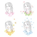 Four seasons - spring, summer, autumn, winter. Royalty Free Stock Photo