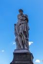 Four Seasons Winter statue Ponte Santa Trinita Florence Tuscany Italy Royalty Free Stock Photo