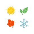 Four seasons of the year. Royalty Free Stock Photo