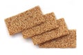 Four sesame seed snaps