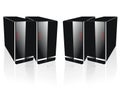 Four side by side black server Royalty Free Stock Photo