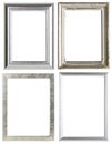Four silver picture frames