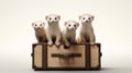 Four Ferrets Carrying A Wooden Box: Surrealism Meets Precision Engineering