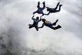 Four Skydivers