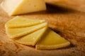 Four Slices of Spanish Manchego Cheese