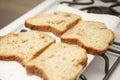 Four Slices of Wheat Bread Royalty Free Stock Photo