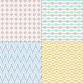 Small pastel geometric vector patterns