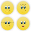 Four smileys