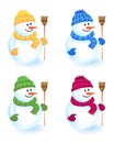 Four snowman