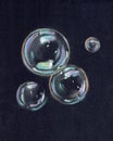 Four soap bubbles