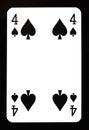 Four of spades playing card