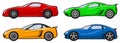 Four Sports Cars