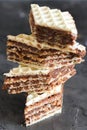 Homemade Stacked Wafer Cookies Cake