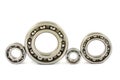 Four steel ball bearings