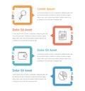 Four Steps Infographics