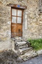 Door With Four Steps In Santenay Royalty Free Stock Photo