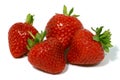 Four Strawberries Royalty Free Stock Photo