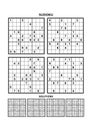 Four sudoku games with answers