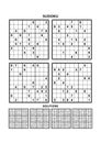 Four sudoku games with answers