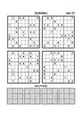 Four sudoku games with answers. Set 17.