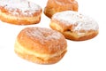 Four Sugar topped Paczki Royalty Free Stock Photo