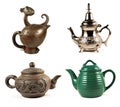 Four teapots Royalty Free Stock Photo