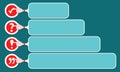 Four text frames for your text width check box, exclamation mark