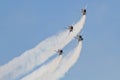 Four Thunderbird Jets on Approaching RUn Royalty Free Stock Photo