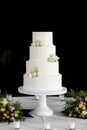 Four tiered wedding cake Royalty Free Stock Photo