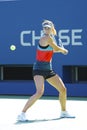 Four times Grand Slam champion Maria Sharapova practices for US Open at Arthur Ashe Stadium