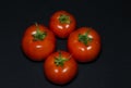 Four tomatoes Royalty Free Stock Photo