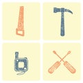 Four tool icon Royalty Free Stock Photo