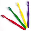 Four toothbrushes Royalty Free Stock Photo